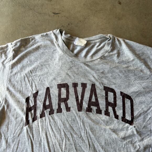 VINTAGE 90S CHAMPION HARVARD SPELLOUT T-SHIRT IVY LEAGUE GRAPHIC MENS XL - Picture 2 of 5
